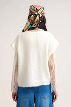 Afbeelding in Gallery-weergave laden, Q2—All Orders:Free Duties for the US,UK,and Canada - Soft Knit Sleeveless Cardigan Vest with Lace Trim: CREAM / ONE
