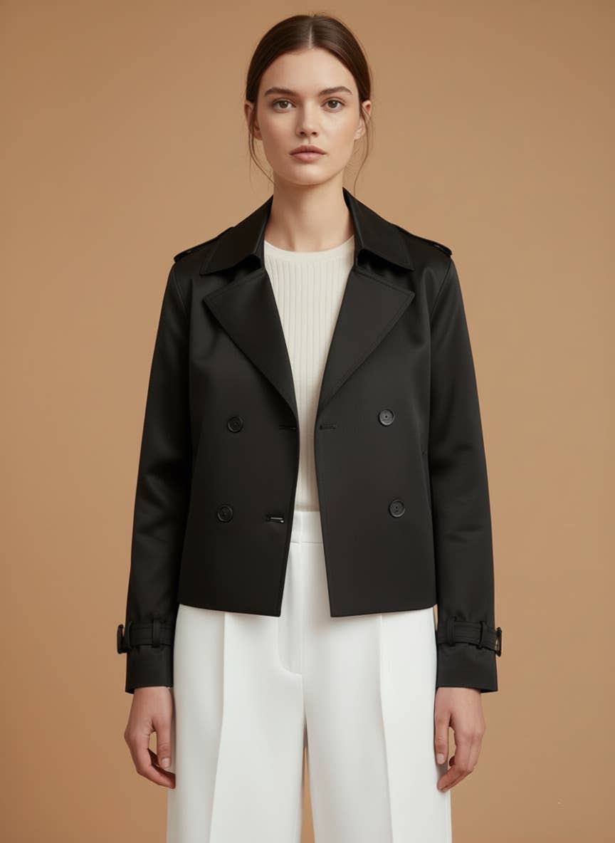 Acacia Paris - Fluid jacket with a modern cut - 447: Beige