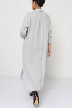 Afbeelding in Gallery-weergave laden, LÉA &amp; LUC - Long shirt dresses in 100% Linen REF. 1484: Pink / Unique
