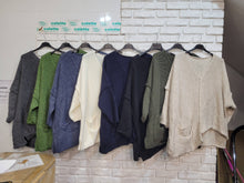 Afbeelding in Gallery-weergave laden, la maison des fibres naturelles - 60681ALPAGA sweater made in Italy: Apple green
