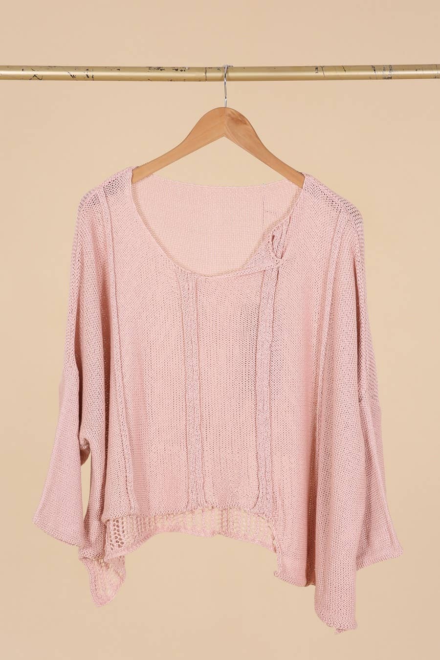 la maison des fibres naturelles - 61113 100% COTTON SWEATER: Pink