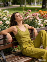 Afbeelding in Gallery-weergave laden, LÉA &amp; LUC - 100% linen trousers REF. 30132: White / Unique
