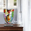 Gilde Handwerk Macrander GmbH & Co. KG - Veronique face vase, h.49 cm: Interior walls are hand painted/not waterproof / Multicoloured / Jar