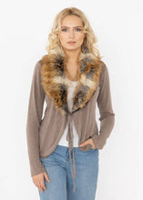 Afbeelding in Gallery-weergave laden, LINEN &amp; COTTON HOUSE - WOMAN&#39;S JACKET. 971 : CHOCO
