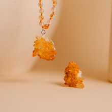 Afbeelding in Gallery-weergave laden, PHOEBE´S - Conjunto de Collar y Anillo de Citrino Natural | Edición Limitada
