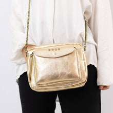 Afbeelding in Gallery-weergave laden, Cecile Wang - Iridescent leather bag 32695: Gold
