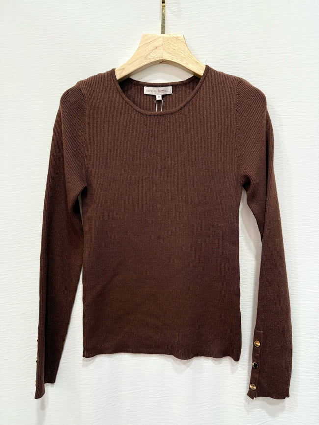 Version féminin So Twice - Sweater reference 9143, size 1 and size 2: Choco / Frenchman / T1