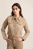 Vivid - Denim jacket color: Khaki / 2XL