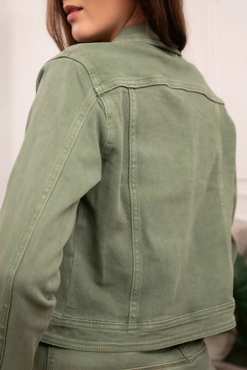 Vivid - Denim jacket color: Khaki / 2XL