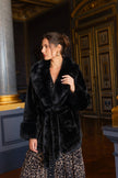 CHOKLATE PARIS - Faux fur coat with large collar - Y171