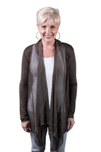 Afbeelding in Gallery-weergave laden, TINA Stephens Italy/Tees By Tina - Carla Open Cardi w/Silk Trim (CLS201): 672 Fuchsia
