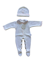 Afbeelding in Gallery-weergave laden, Cotton Socks - CT108 TRICOT JUMPSUIT SET W/ HAT AUTUMN/WINTER: Crude/Sand / 1/3 Months
