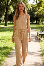 Afbeelding in Gallery-weergave laden, LÉA &amp; LUC - 100% linen trousers REF. 30132: White / Unique
