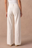 Vivid - Basic wide-leg jeans color: Light khaki / L