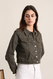 Vivid - Denim jacket color: Khaki / 2XL