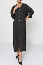 Afbeelding in Gallery-weergave laden, LÉA &amp; LUC - Long shirt dresses in 100% Linen REF. 1484: Beige / Unique
