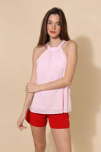 Afbeelding in Gallery-weergave laden, Attentif Paris - Top with bow neckline containing linen: Fuchsia / Sx1 Mx1 Lx1
