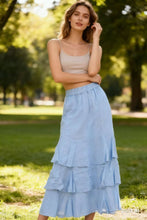 Afbeelding in Gallery-weergave laden, LÉA &amp; LUC - Linen Skirt REF. 80420: Pink
