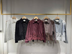 CHOKLATE PARIS - Cotton shirt with lace inserts - CK08340: Prune / 2 S/M - 2 M/L