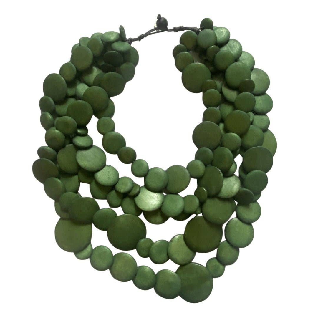 Bijondo - Guinea wooden light necklace: Naked