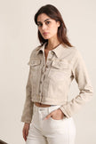 Vivid - Denim jacket color: Khaki / XS