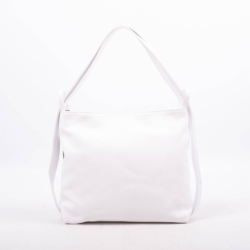 Cecile Wang - 54202 leather bag: White