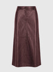 An'ge - JOUKI MIDI SKIRT wine: M