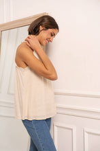 Afbeelding in Gallery-weergave laden, Attentif Paris - Top with bow neckline containing linen: Sky Blue / Sx1 Mx1 Lx1
