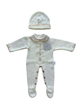 Afbeelding in Gallery-weergave laden, Cotton Socks - CT108 TRICOT JUMPSUIT SET W/ HAT AUTUMN/WINTER: Crude/Sand / 1/3 Months
