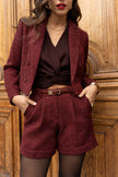 LULUMARY - Blazer court tweed V324: White / 2S 2M 2L