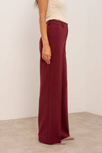 Afbeelding in Gallery-weergave laden, Attentif Paris - [Aura] Wide high-waisted tailored long pants: Brown / Sx1 Mx1 Lx1 XLx1
