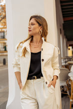 Afbeelding in Gallery-weergave laden, LULUMARY - Short trench V357: Beige / 3S/M 3M/L
