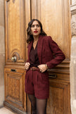 LULUMARY - Blazer court tweed V324: White / 2S 2M 2L