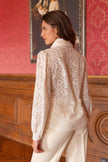 CHOKLATE PARIS - Charlotte lace blouse with lavallière bow - CK08395