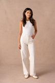 Vivid - Basic wide-leg jeans color: Light khaki / L