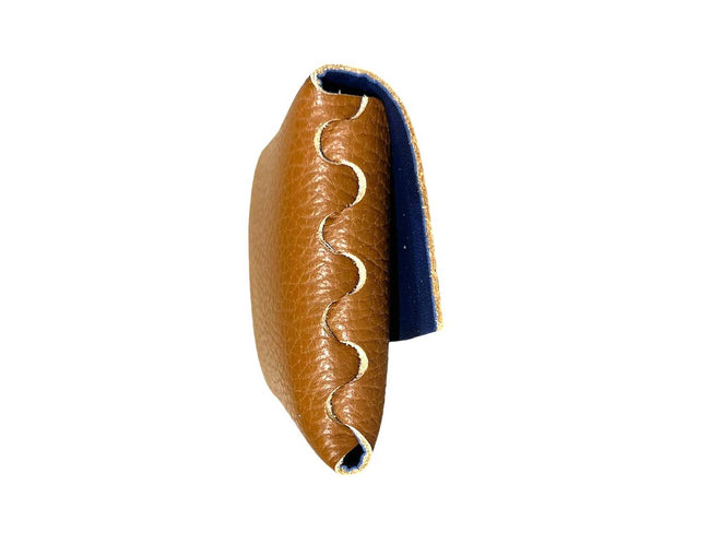 Compact Italian Leather Purse with Button for Women. B2B: Multicolour