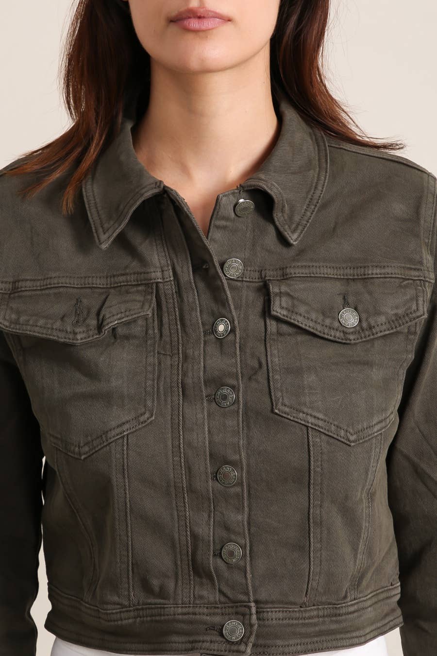 Vivid - Denim jacket color: Khaki / 2XL
