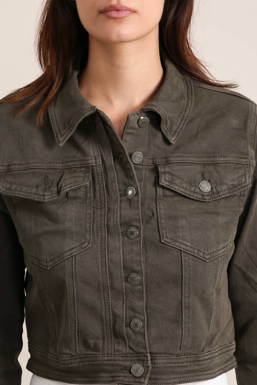 Vivid - Denim jacket color: Khaki / 2XL