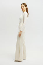 Afbeelding in Gallery-weergave laden, Touche Prive - CREPE PANTS WITH TRIM DETAIL: Cream
