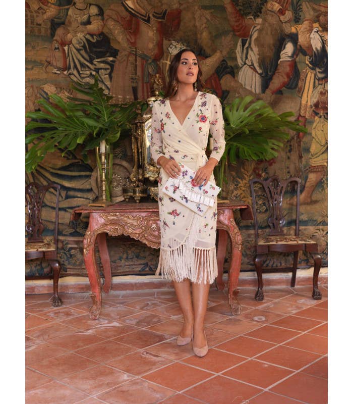 Káhyra - KAHYRA EMBROIDERED BEIGE JOY BAG: BEIGE MULTI REF.: 000637 / YOUR