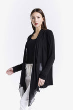 Afbeelding in Gallery-weergave laden, TINA Stephens Italy/Tees By Tina - Carla Open Cardi w/Silk Trim (CLS201): 672 Fuchsia
