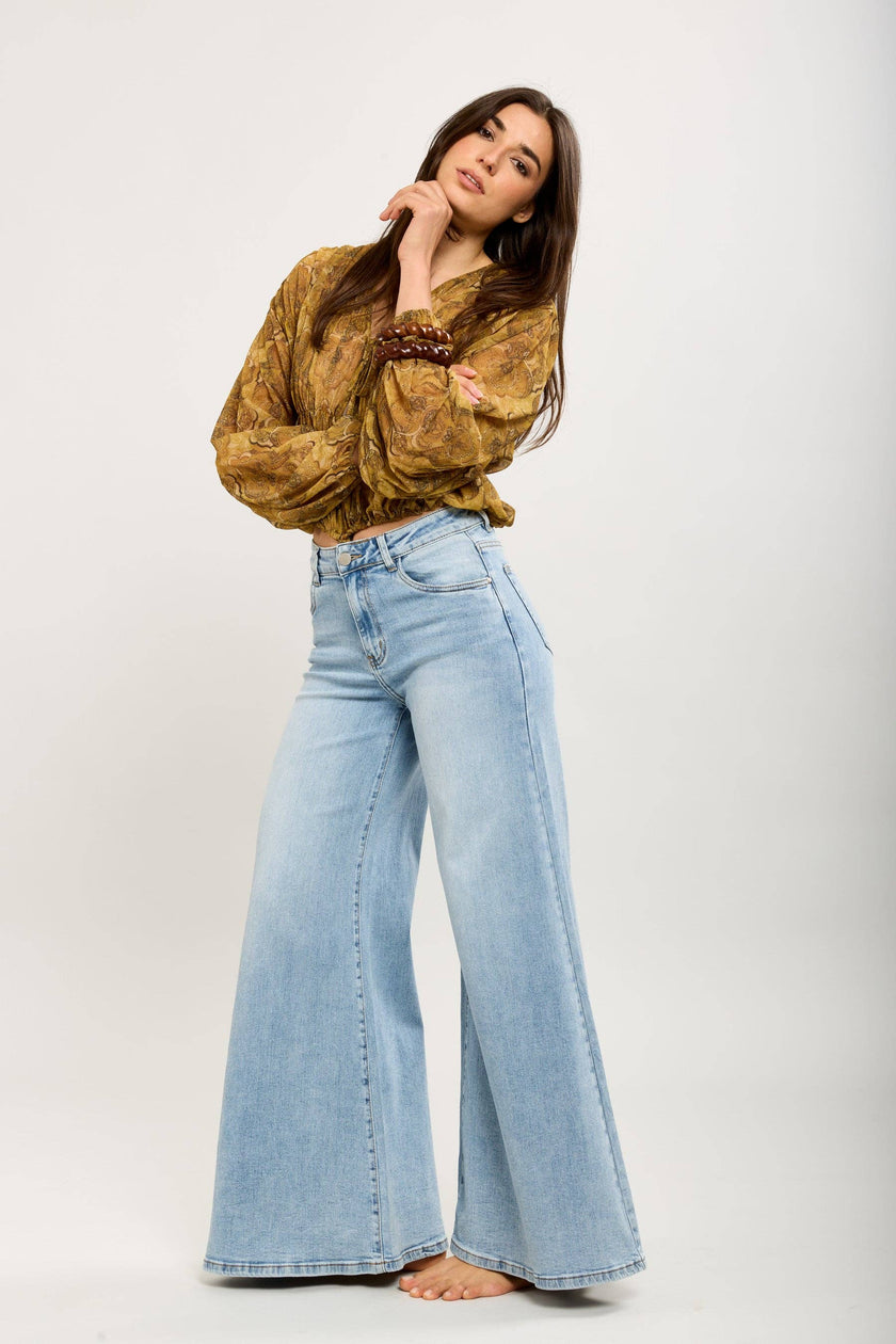 Toxik3 - Toxik3 pantalon extra-wide en jean stretch bleu jean: Bleu jean / 36