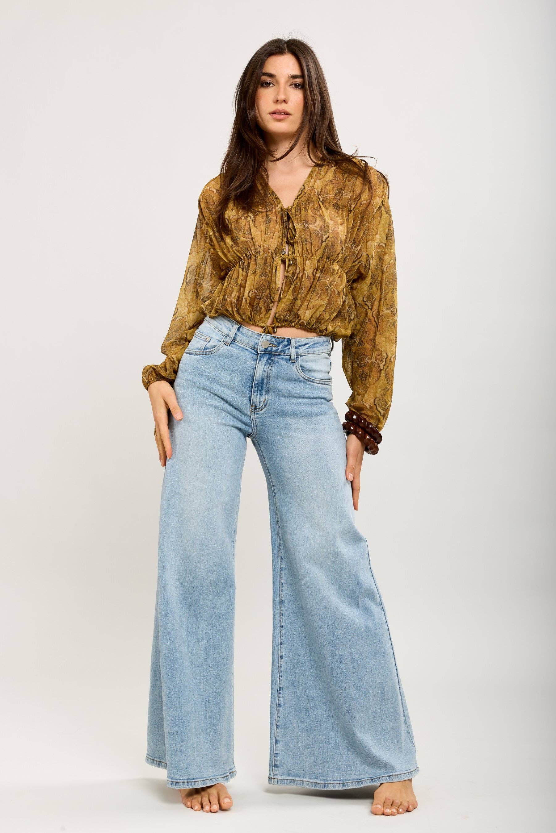 Toxik3 - Toxik3 pantalon extra-wide en jean stretch bleu jean: Bleu jean / 36