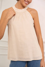 Afbeelding in Gallery-weergave laden, Attentif Paris - Top with bow neckline containing linen: Sky Blue / Sx1 Mx1 Lx1
