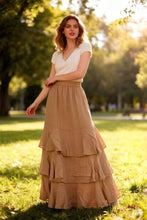 Afbeelding in Gallery-weergave laden, LÉA &amp; LUC - Linen Skirt REF. 80420: White

