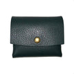 Compact Italian Leather Purse with Button for Women. B2B: Multicolour