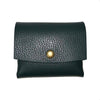 Compact Italian Leather Purse with Button for Women. B2B: Multicolour