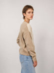 Cécile Wang - Diamond-pattern wool-cashmere sweater HYC6665: Off-white