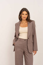 Afbeelding in Gallery-weergave laden, Attentif Paris - [Aura] Women&#39;s fitted blazer: Brown / Sx1 Mx1 Lx1 XLx1
