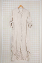 Afbeelding in Gallery-weergave laden, la maison des fibres naturelles - 68036 100% LINEN long shirt: Beige
